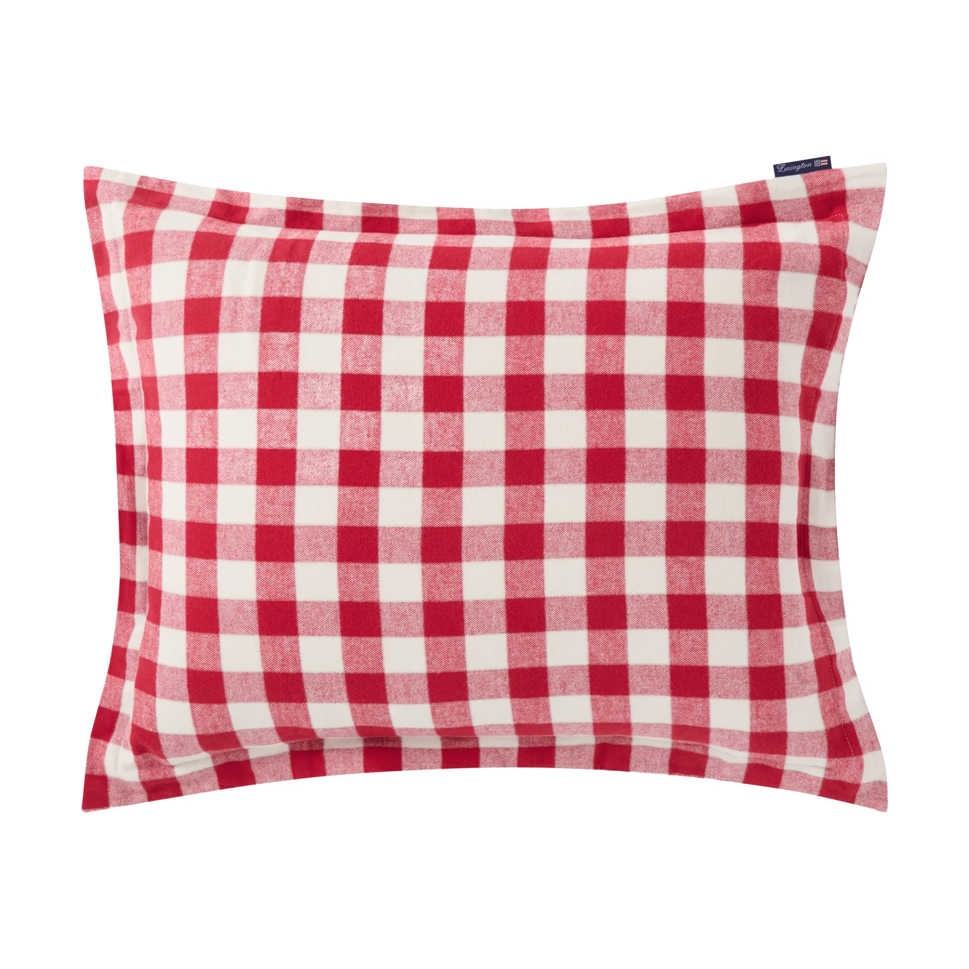 Federa in flanella di cotone a quadri 150x210 cm, Beige red-light Lexington