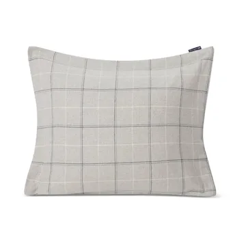 Federa in flanella di cotone a quadri 150x210 cm - Light gray-dove - Lexington