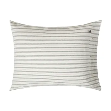 Federa in flanella di cotone a righe - White-green-beige, 50x60 cm - Lexington