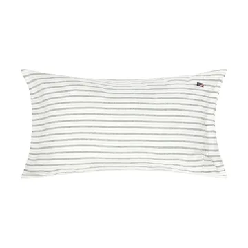 Federa in flanella di cotone a righe - White-green-beige, 50x90 cm - Lexington