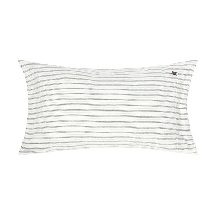 Federa in flanella di cotone a righe - White-green-beige, 50x90 cm - Lexington