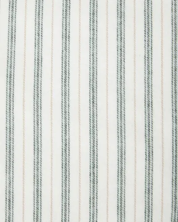 Federa in flanella di cotone a righe - White-green-beige, 50x90 cm - Lexington