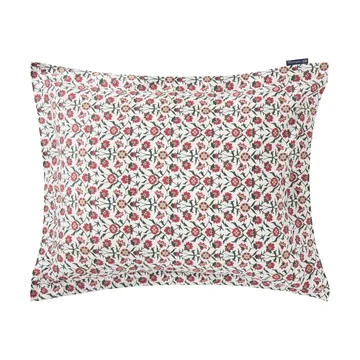Federa in satin di cotone stampata a fiori 50x60 cm - White-red-green-beige - Lexington
