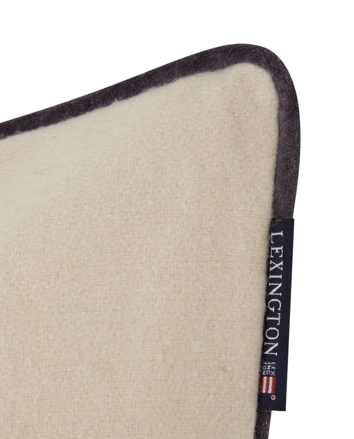 Federa Merry Christmas in misto lana, 50x50 cm, Bianco, verde, beige Lexington
