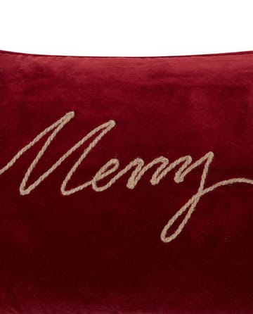 Federa Merry in cotone vellutato, 30x50 cm - Rosso - Lexington