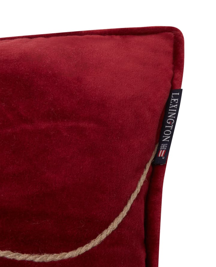 Federa Merry in cotone vellutato, 30x50 cm - Rosso - Lexington