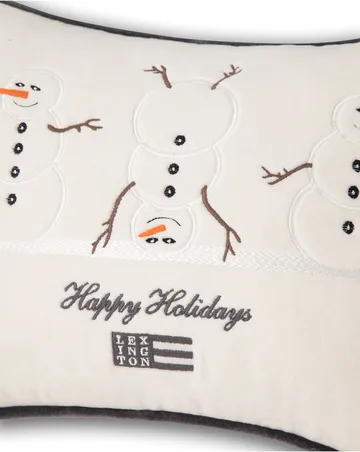 Federa Snowmen Embroidered Cotton Velvet, 30x40 cm - Lexington