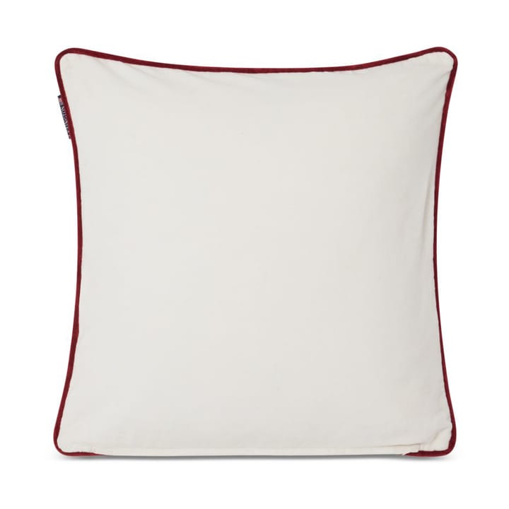 Federa Spruce Stars Org Cotton Velvet, 50x50 cm - Bianco, rosso, verde - Lexington