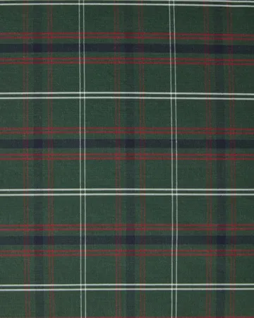 Federe in percalle di cotone a quadri - Green-navy, 50x60 cm - Lexington