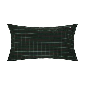 Federe in percalle di cotone a quadri - Green-navy, 50x90 cm - Lexington