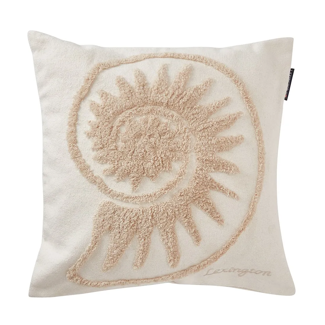 Fodera per cuscino in tela di cotone Rug Shell 50x50 cm, Bianco Lexington