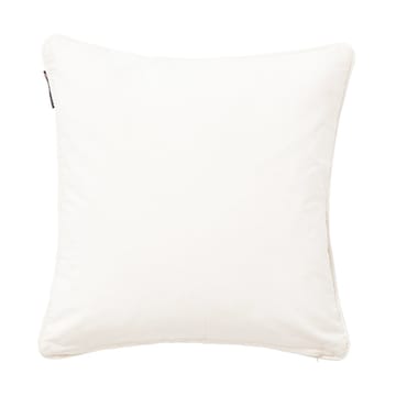 Fodera per cuscino Logo Canvas in cotone biologico 50x50 cm - Bianco - Lexington