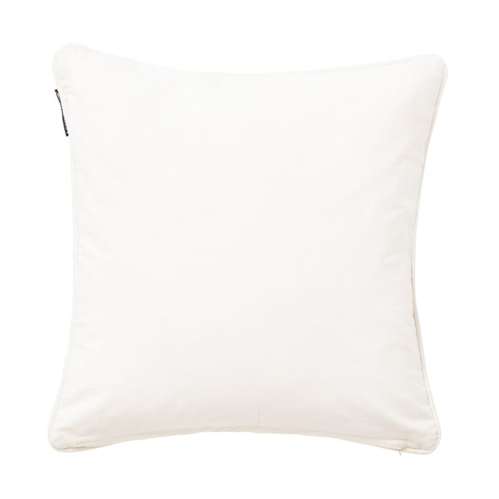 Fodera per cuscino Logo Canvas in cotone biologico 50x50 cm, Bianco Lexington
