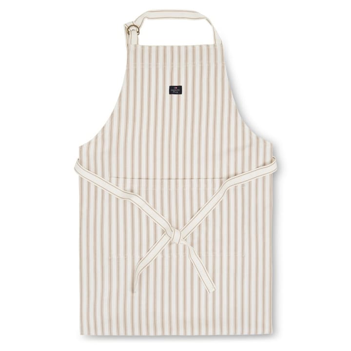 Grembiule Icons Herringbone Striped  - beige-bianco - Lexington