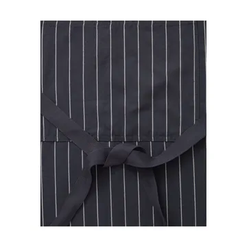 Grembiule Striped Cotton Linen - Dark gray-white - Lexington