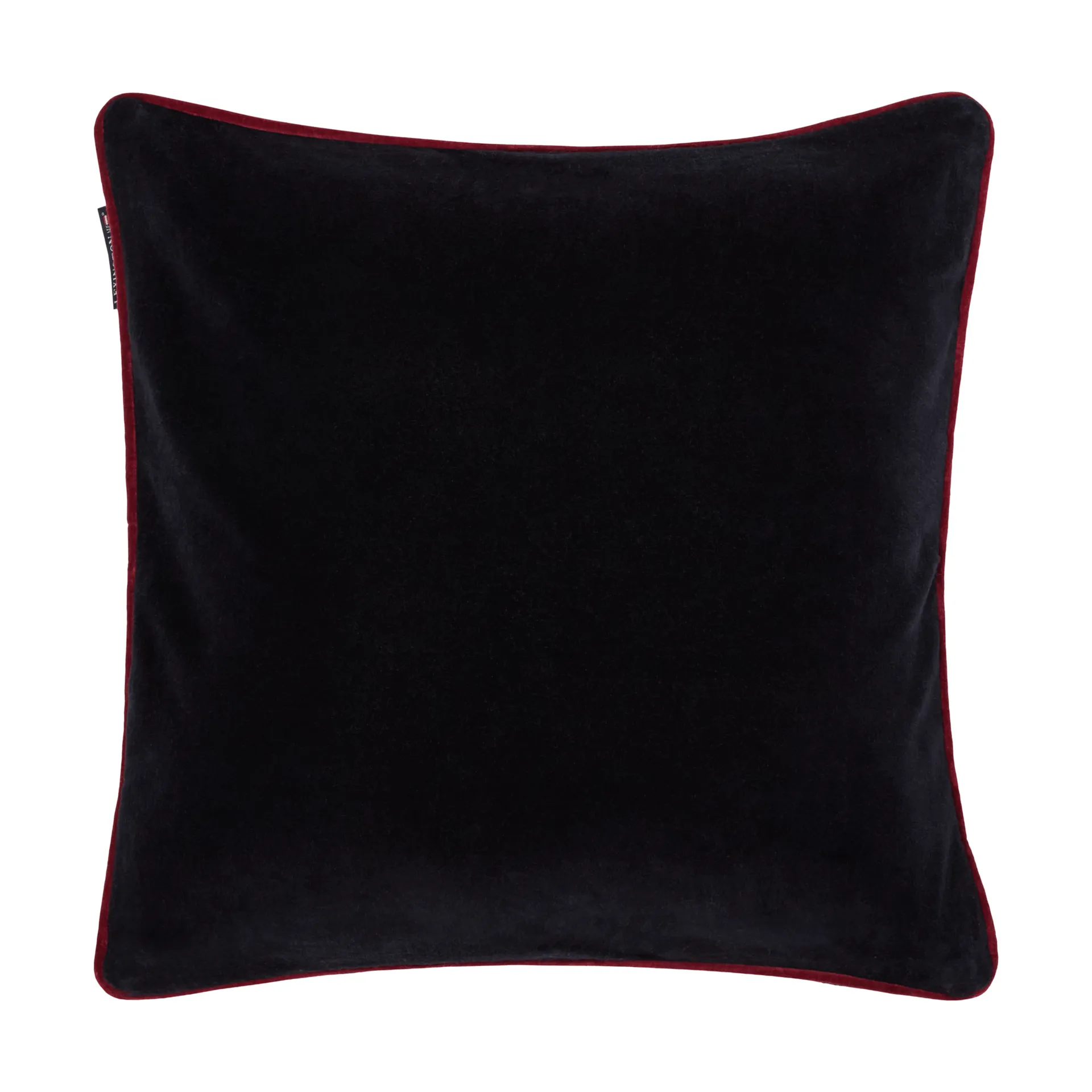 Heart fodera cuscino in velluto di cotone biologico, Black-multi, 50x50 cm Lexington