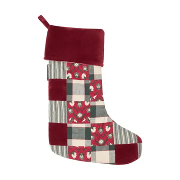 Lexington calza patchwork di Natale - Red-multi, 45 cm - Lexington