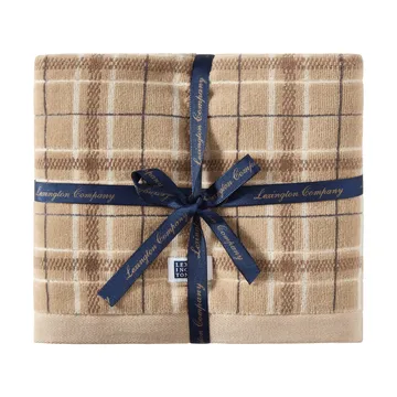 Lexington checked asciugamano 2 pezzi - Beige-gray - Lexington