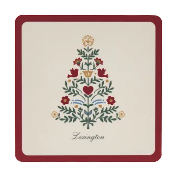 Lexington sottobicchieri laminati - Beige red-light, 9x9 cm, confezione da 4 - Lexington