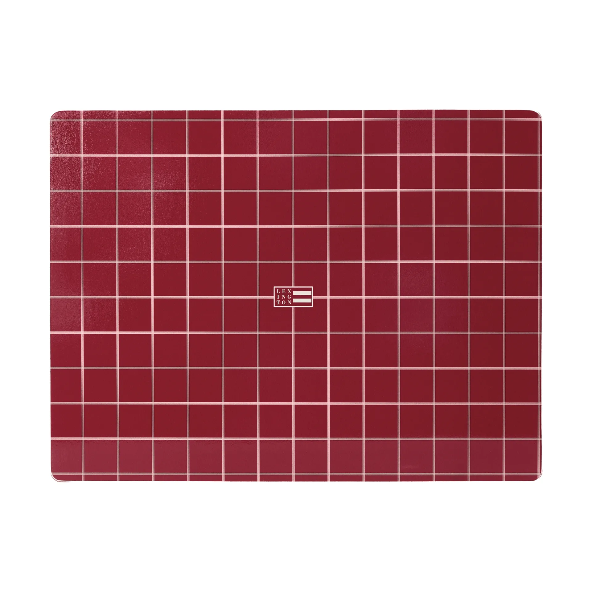 Lexington tovaglietta da tavola laminata double-face, Rosso-light beige, 30x40 cm, confezione da 2 Lexington