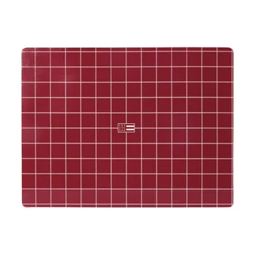 Lexington tovaglietta da tavola laminata double-face - Rosso-light beige, 30x40 cm, confezione da 2 - Lexington