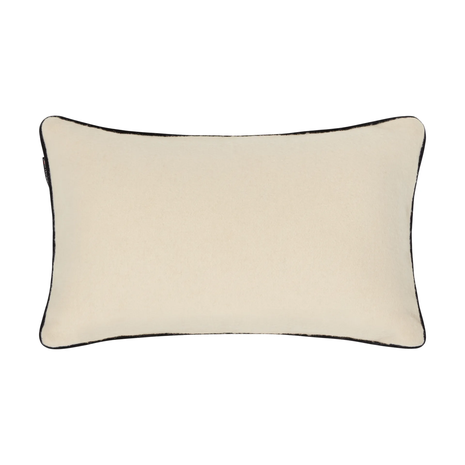 Mountains Logo cuscino decorativo in misto lana, White-navy, 50x30 cm Lexington