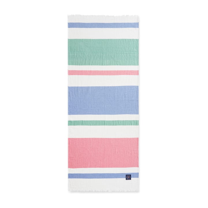 Plaid in cotone con motivo a nido d'ape Striped 130x170 cm, Multicolore Lexington