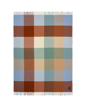 Plaid in lana riciclata Checked 130x170 cm - Multicolore - Lexington