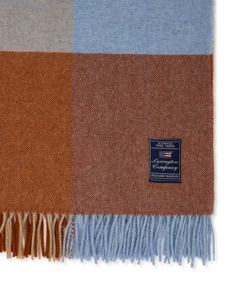 Plaid in lana riciclata Checked 130x170 cm - Multicolore - Lexington