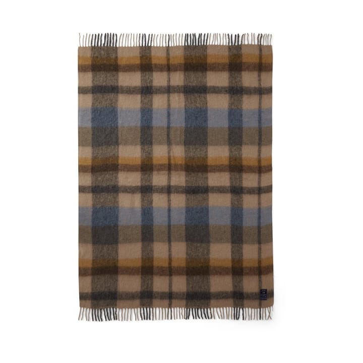 Plaid Mohair a scacchi, materiale misto, 130x170 cm - Multi - Lexington