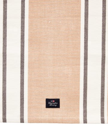 Runner in Cotone Biologico Striped 50x250 cm - Bianco-beige - Lexington