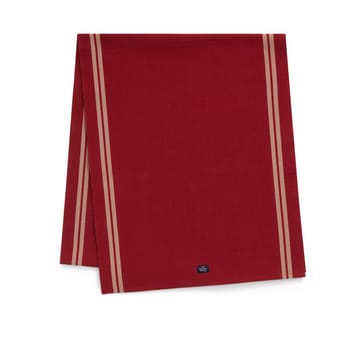 Runner Side a righe in cotone organico, 50x250 cm - Rosso, beige - Lexington