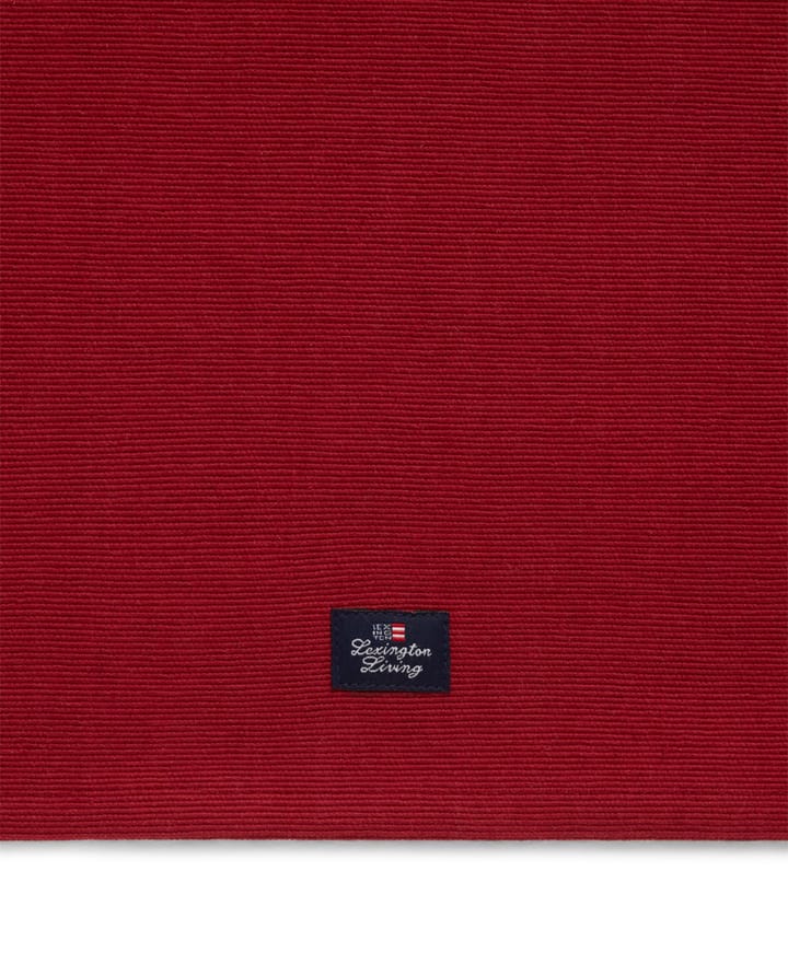 Runner Side a righe in cotone organico, 50x250 cm - Rosso, beige - Lexington