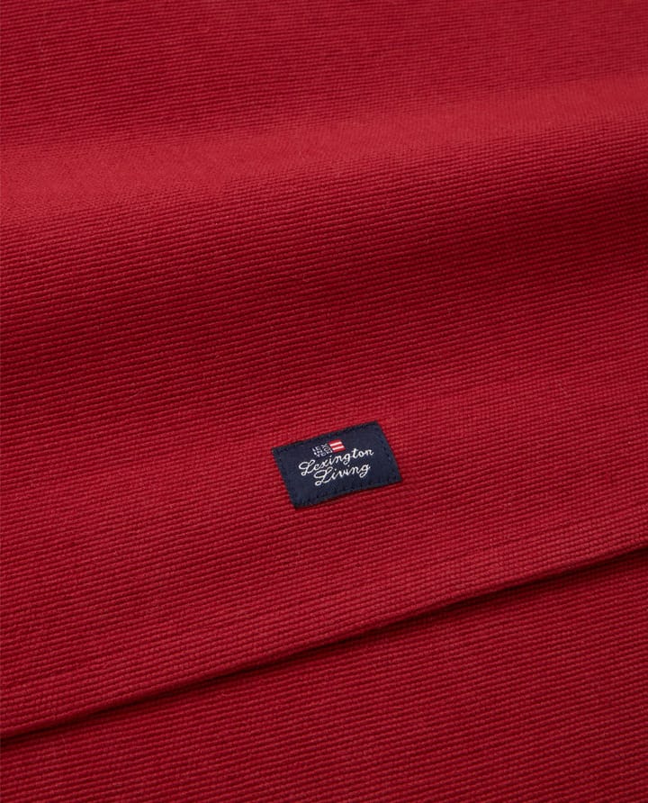 Runner Side a righe in cotone organico, 50x250 cm - Rosso, beige - Lexington