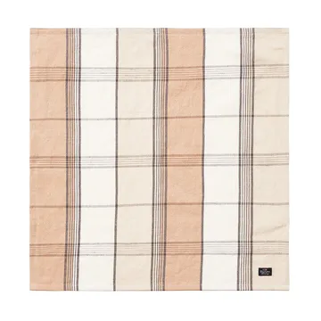 Serviette in lino/cotone a quadri 50x50 cm - Beige - Lexington