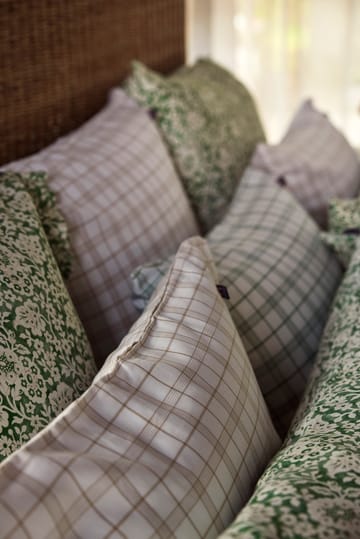 Set da letto a quadri bianco/verde in Lyocell/Cotone - 50x60 cm, 150x210 cm - Lexington