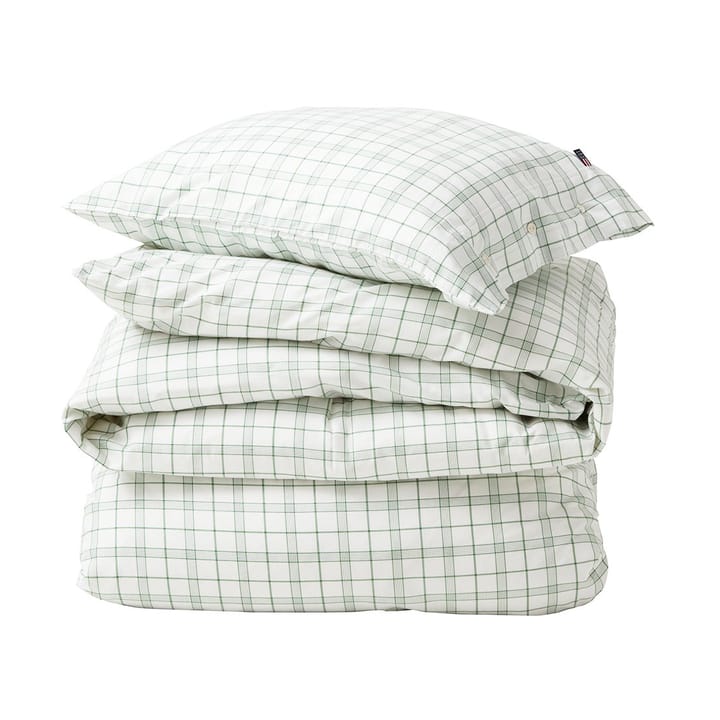 Set da letto a quadri bianco/verde in Lyocell/Cotone - 50x60 cm, 220x220 cm - Lexington