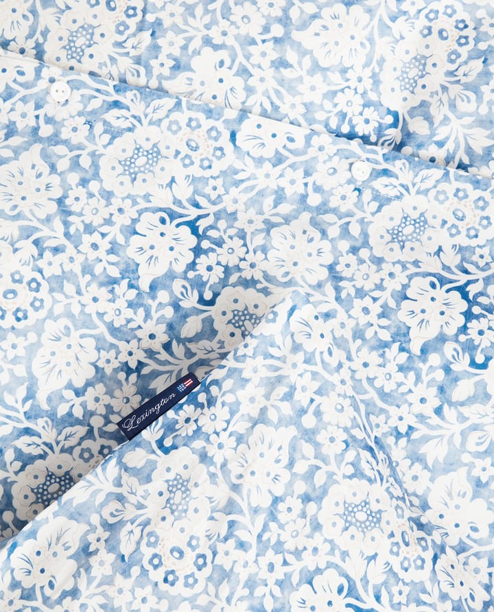 Set di biancheria da letto in cotone satinato blu Floral Printed - 50x60 cm, 150x210 cm - Lexington
