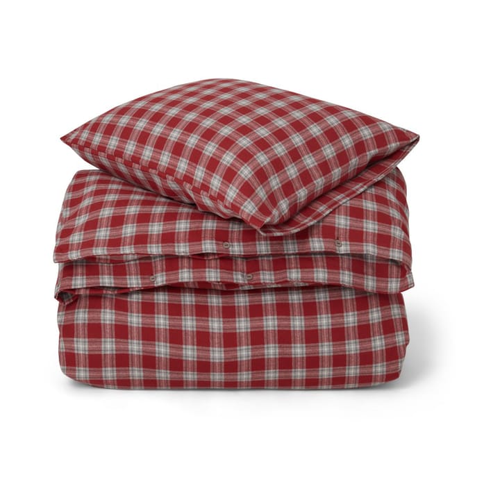 Set di lenzuola Red Checked Cotton Flannel - 50x60 cm, 150x210 cm - Lexington