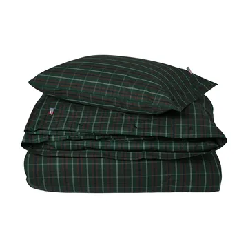 Set letto in percalle di cotone a quadri - Green-navy, 50x60 cm/150x210 cm - Lexington