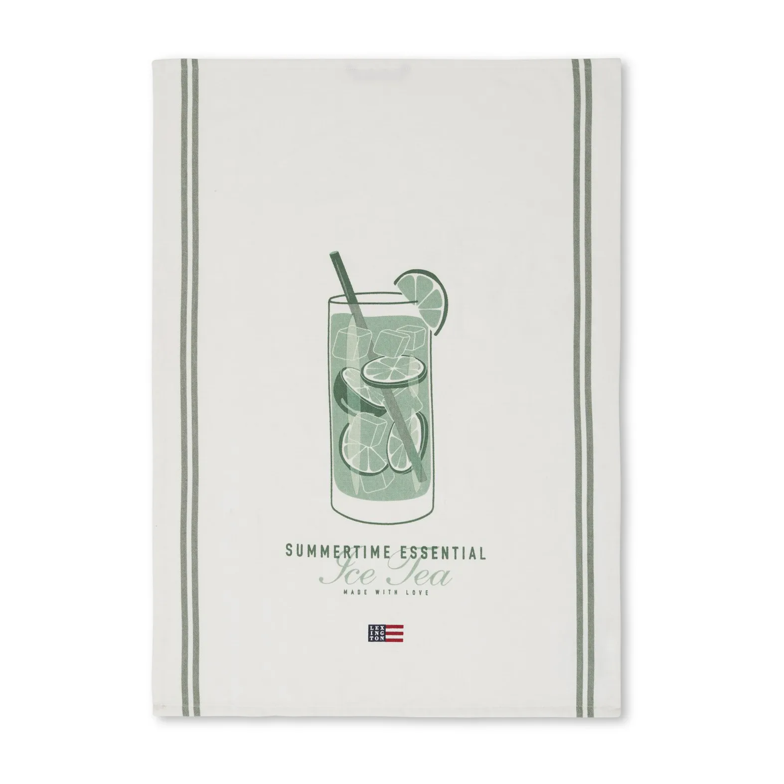 Strofinaccio da cucina Ice Tea Organic Cotton Twill 50x70 cm, Bianco Lexington