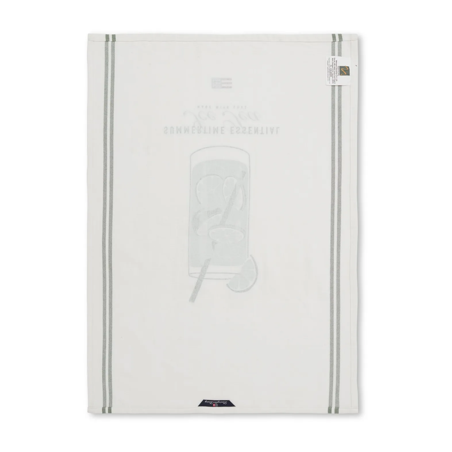 Strofinaccio da cucina Ice Tea Organic Cotton Twill 50x70 cm, Bianco Lexington