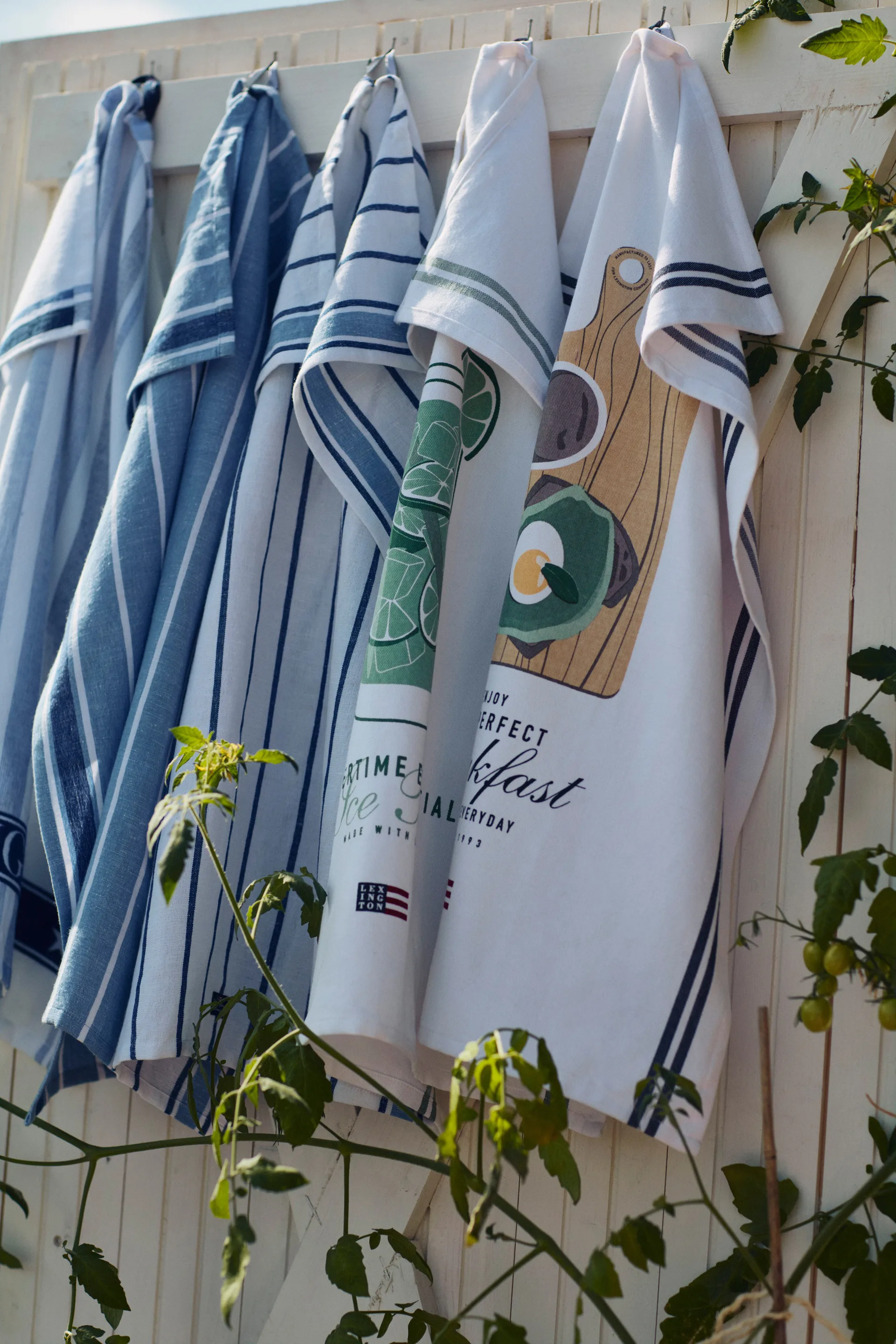 Strofinaccio da cucina Ice Tea Organic Cotton Twill 50x70 cm, Bianco Lexington