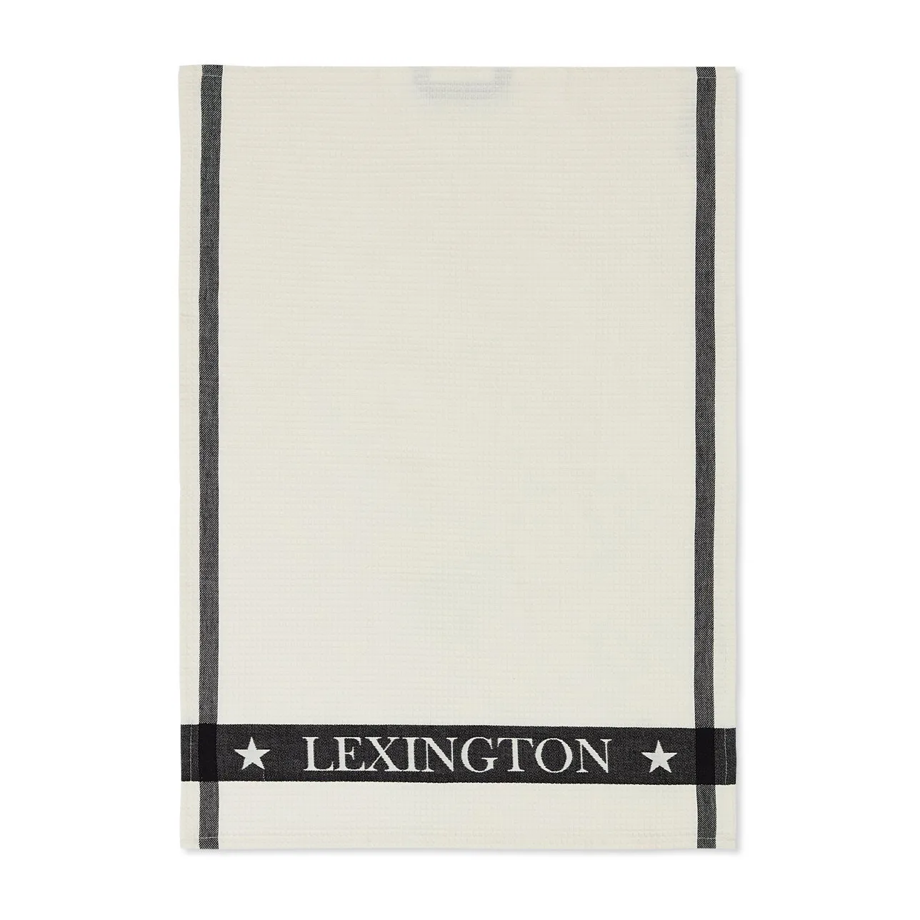 Strofinaccio da cucina Icons Cotton Waffle 50x70 cm, Bianco-grigio scuro Lexington