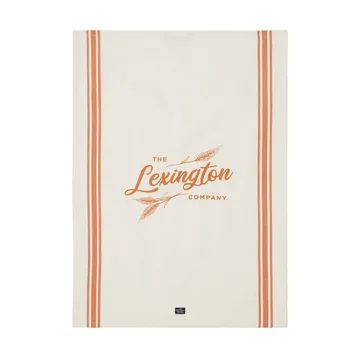 Strofinaccio da cucina in cotone biologico 50x70 cm - White-orange - Lexington