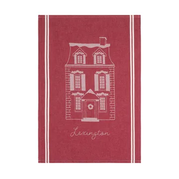 Strofinaccio da cucina in cotone biologico House 50x70 cm - Rosso-bianco - Lexington