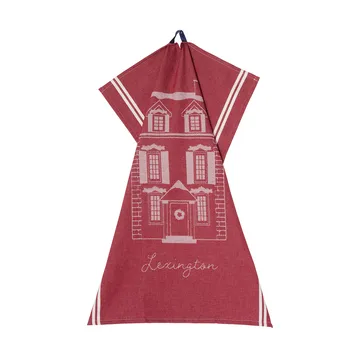 Strofinaccio da cucina in cotone biologico House 50x70 cm - Rosso-bianco - Lexington