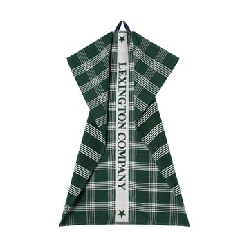 Strofinaccio da cucina in cotone biologico Lexington 50x70 cm - Verde-bianco - Lexington