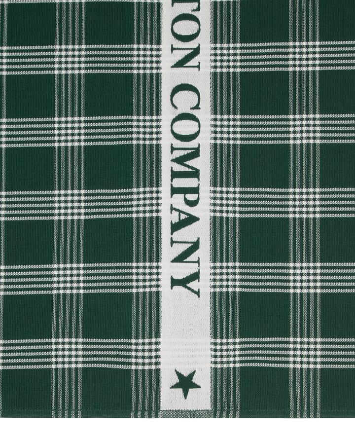 Strofinaccio da cucina in cotone biologico Lexington 50x70 cm, Verde-bianco Lexington