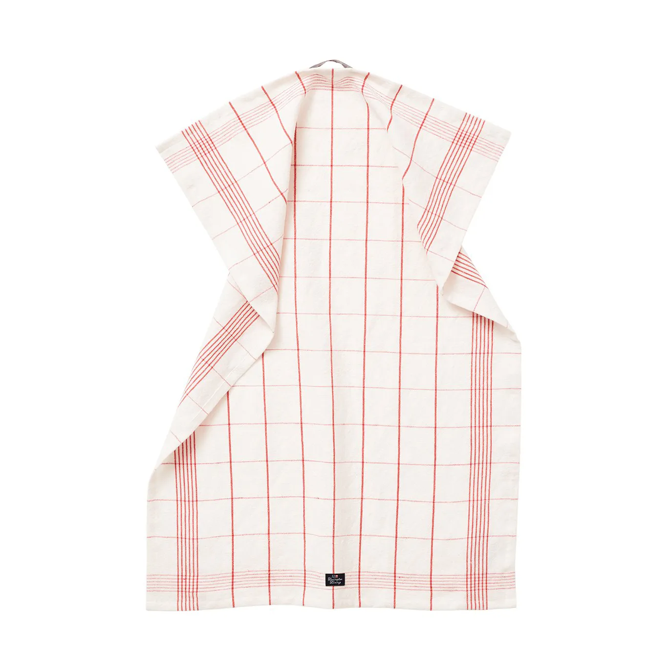 Strofinaccio da cucina in cotone/lino 50x70 cm, Bianco-rosso Lexington